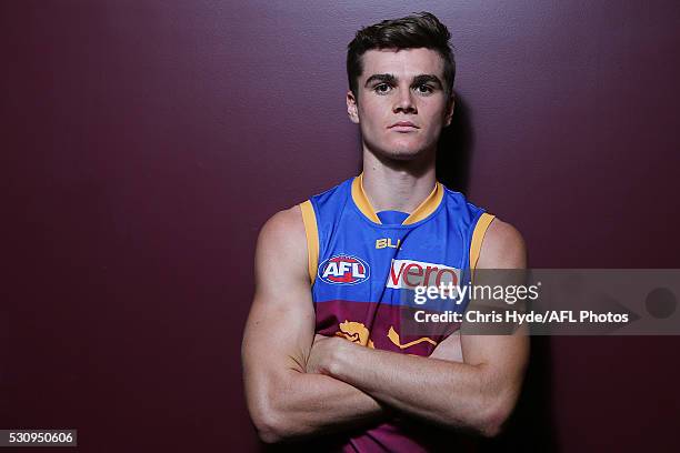 Ben Keays poses during a Brisbane Lions AFL portrait shoot at The Gabba on May 12, 2016 in Brisbane, Australia.