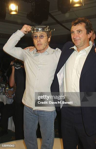 Roger Daltrey and Phil Daniels attend the Nordoff-Robbins Silver Clef Awards at the Hotel Inter-Continental on June 17, 2005 in London, England. The...