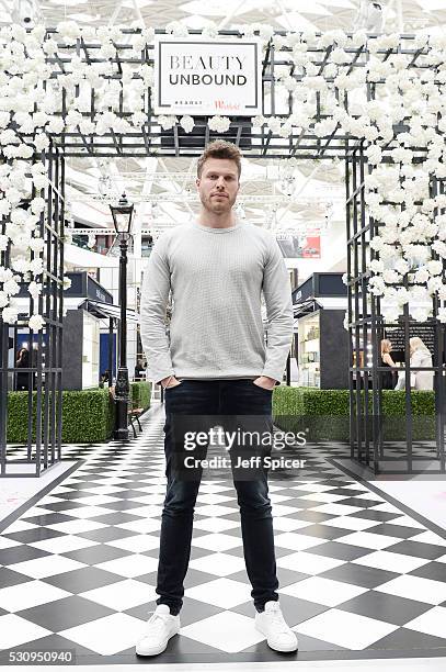 Rick Edwards enjoys the Esquire Grooming Station at Westfield London on May 11, 2016 in London, England.