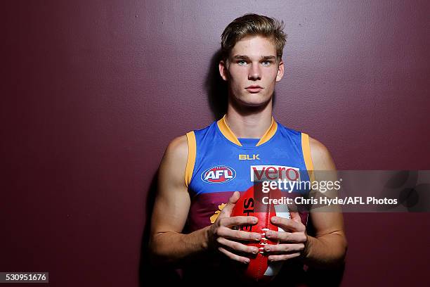 Sam Skinner Brisbane Lions Portrait Session Photos and Premium High Res Pictures ...