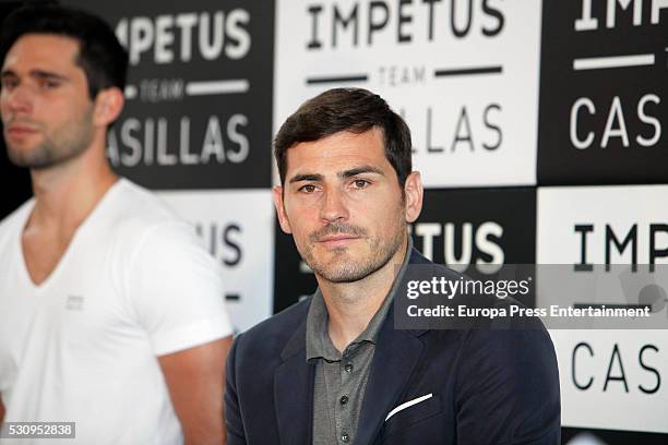Iker Casillas attends a photocall to present 'Impetus Team Casillas' at the Colegio Oficial de Arquitectos on May 11, 2016 in Madrid.