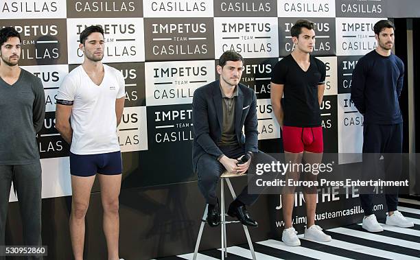 Iker Casillas attends a photocall to present 'Impetus Team Casillas' at the Colegio Oficial de Arquitectos on May 11, 2016 in Madrid.