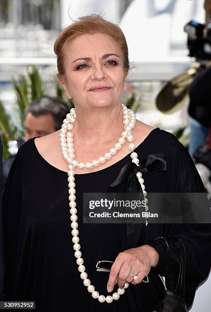 Actress Dana Dogaru attends the "Sieranevada" photocall during the 69th annual Cannes Film Festival at the Palais des Festivals on May 12, 2016 in...