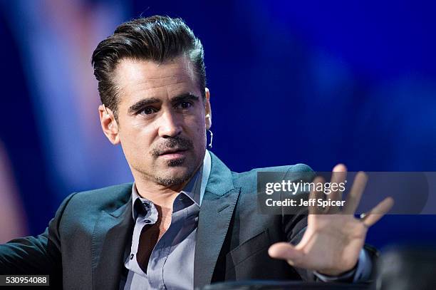 Colin Farrell speaks at Adobe EMEA Summit at ExCel on May 12, 2016 in London, England.