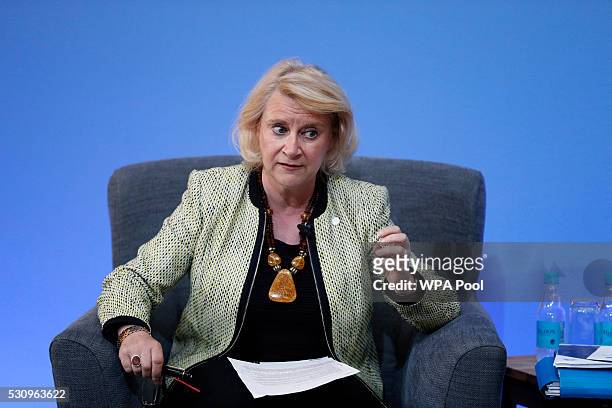 Olympic Committee Director for Ethics, Paquerette Girard Zappelli speaks during a panel discussion at the international anti-corruption summit on May...