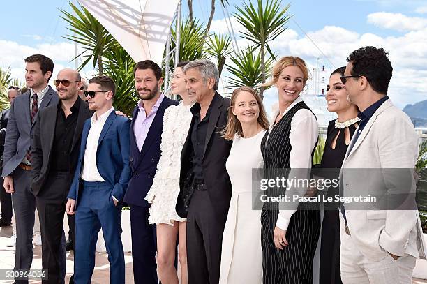 Screenwriter Jamie Linden, producer Daniel Dubiecki, actors Jack O'Connell, Dominic West, Caitriona Balfe, George Clooney, director Jodie Foster,...