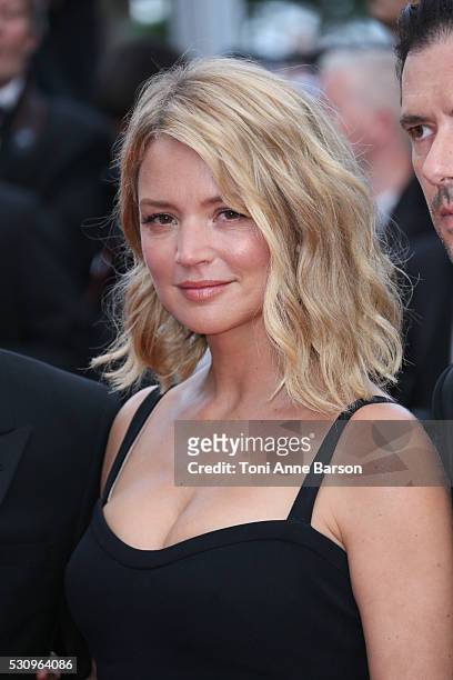 Virginie Efira attends the screening of "Cafe Society" at the opening gala of the annual 69th Cannes Film Festival at Palais des Festivals on May 11,...