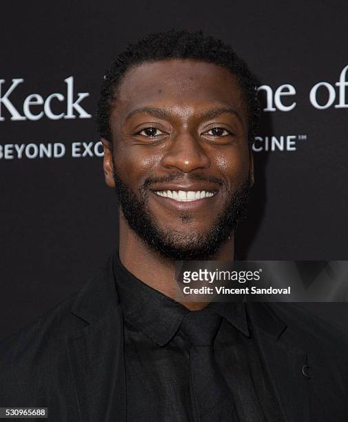 Aldis Hodge attends the 3rd Biennial Rebels with a Cause Fundraiser at Barker Hangar on May 11, 2016 in Santa Monica, California.