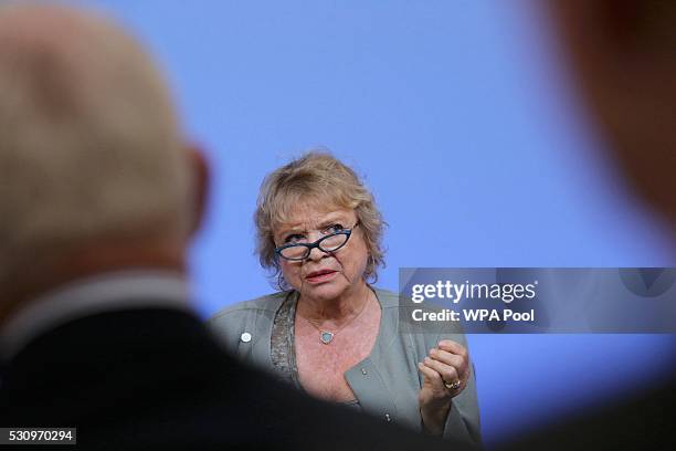 French magistrate Eva Jolly speaks during a panel discussion at the international anti-corruption summit on May 12, 2016 in London, England. Leaders...