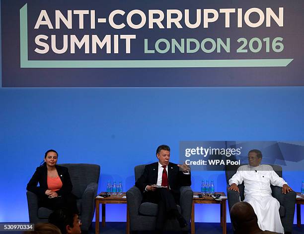 Laura Stefan, the anti corruption coordinator for the Romanian Academic Society Colombia President Juan Manuel Santos and Sri Lanka President...