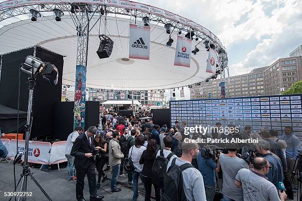 Turkish Airlines Euroleague Awards Ceremony Final Four Berlin 2016 at Alexanderplatz on May 12, 2016 in Berlin, Germany.