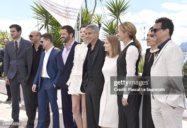 Screenwriter Jamie Linden, producer Daniel Dubiecki, actors Jack O'Connell, Dominic West, Caitriona Balfe, George Clooney, director Jodie Foster,...