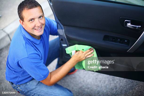 car wash. - cleaning inside of car stock pictures, royalty-free photos & images
