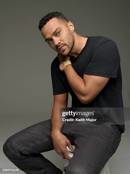 Actor Jesse Williams is photographed for Ebony Magazine on July 22, 2015 in New York City.