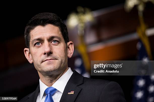 Speaker of the House Paul Ryan holds his weekly press conference and answers questions about his first meeting with Republican Presidential Candidate...