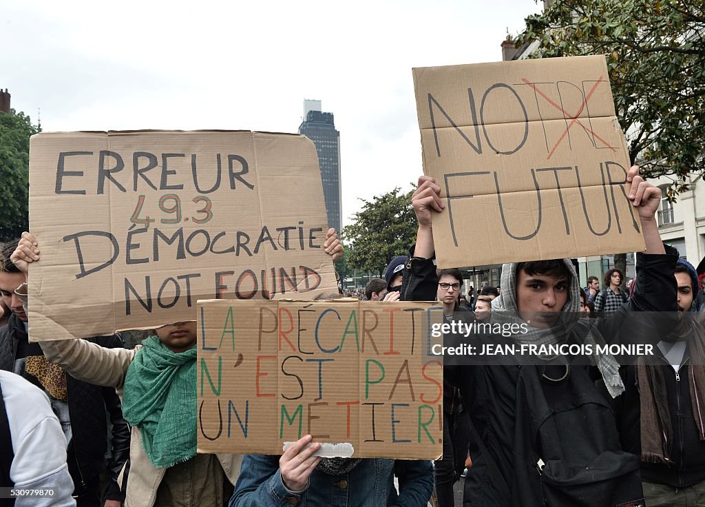 FRANCE-POLITICS-LABOUR-PROTEST