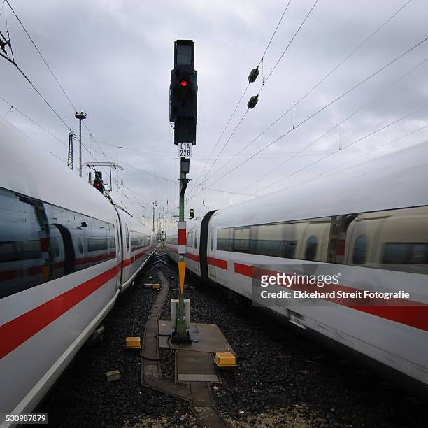 intercity express - high speed train germany stock pictures, royalty-free photos & images