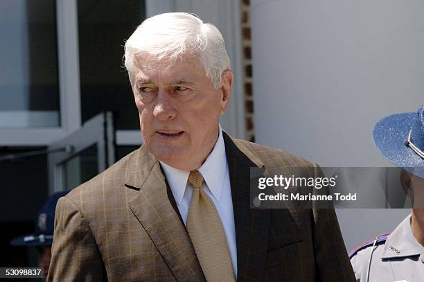 Circuit Judge Marcus Gordon leaves the Neshoba County Courthouse after recessing on June 18, 2005 in Philadelphia, Mississippi. The prosecution in...