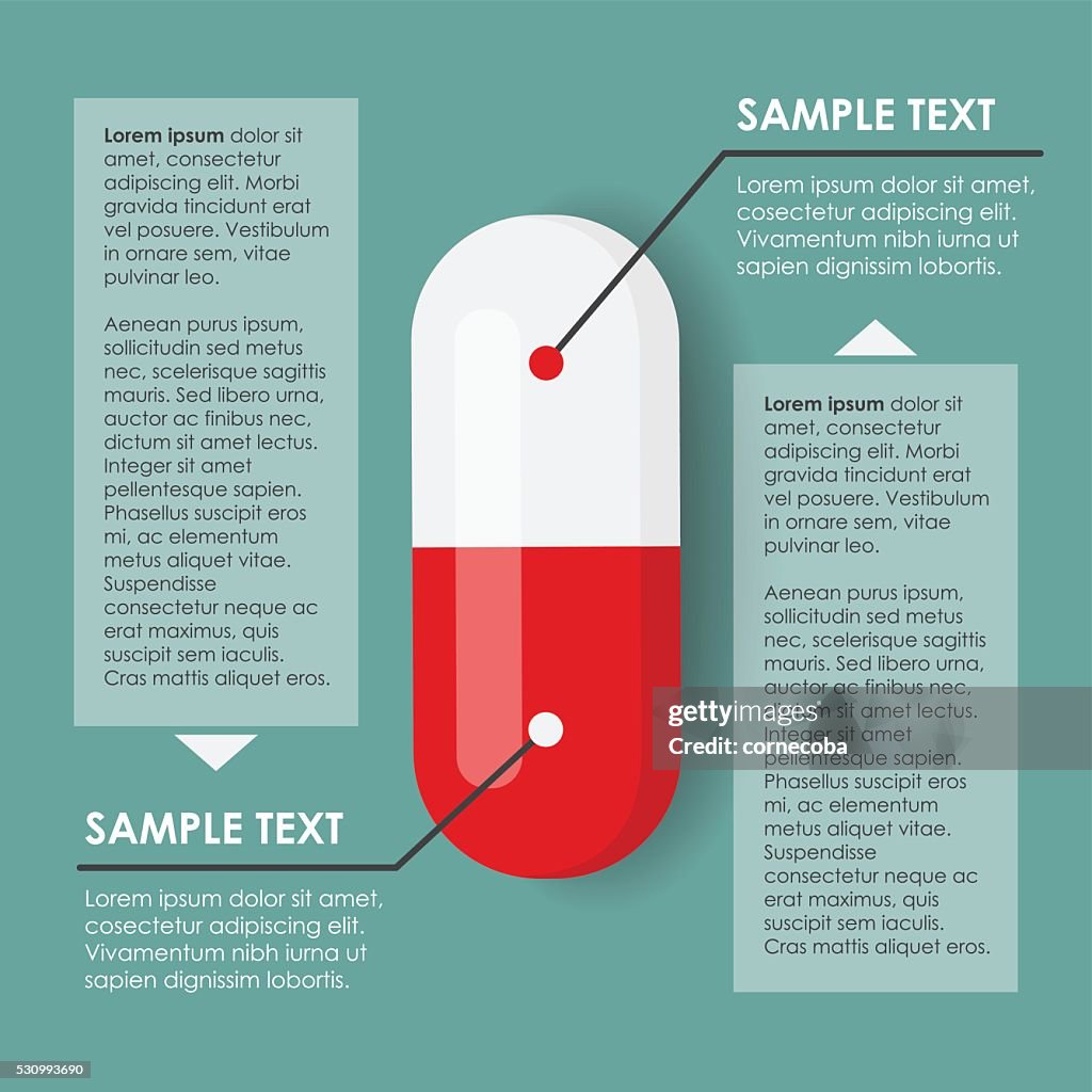Pill Graph Pill Infographic High-Res Vector Graphic - Getty Images