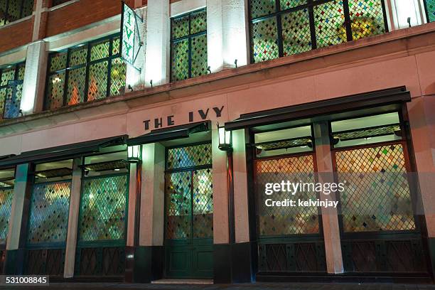 the ivy restaurant in london - the ivy restaurant stock pictures, royalty-free photos & images