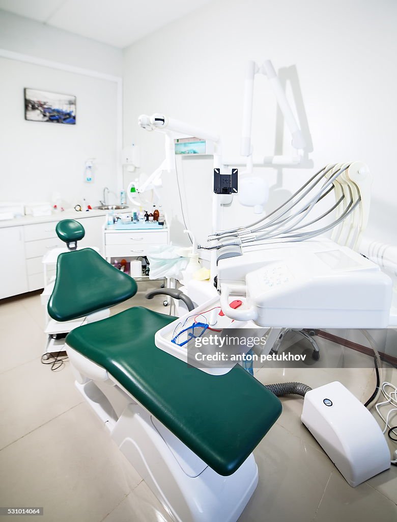 Empty dental office without people.