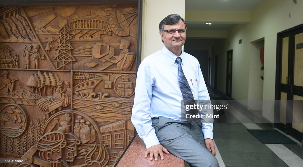 O Ramesh Ramesh Chand, Director of NIAP, poses for a profile shoot at his Pusa ...