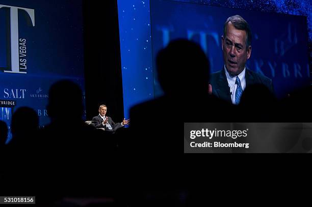 John Boehner, former U.S. House Speaker, speaks during the Skybridge Alternatives conference in Las Vegas, Nevada, U.S., on Thursday, May 12, 2016....