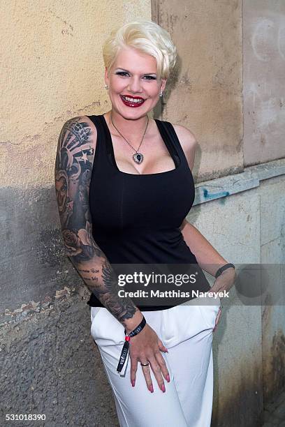 Melanie Mueller during the finals of 'Germany's Next Topmodel' at Coliseo Balear on May 12, 2016 in Palma de Mallorca, Spain.