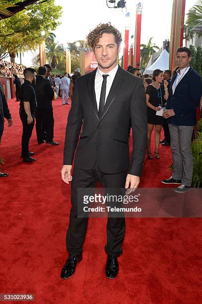 Red Carpet -- Pictured: David Bisbal arrive at the 2014 Billboard Latin Music Awards, from Miami, Florida at the BankUnited Center, University of...