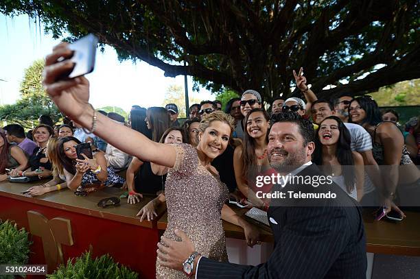 Red Carpet -- Pictured: Ana Maria Canseco arrive at the 2014 Billboard Latin Music Awards, from Miami, Florida at the BankUnited Center, University...