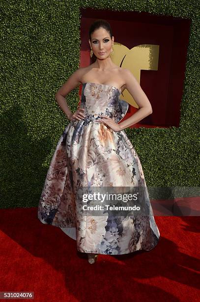 Red Carpet -- Pictured: Cynthia Olavarria arrive at the 2014 Billboard Latin Music Awards, from Miami, Florida at the BankUnited Center, University...