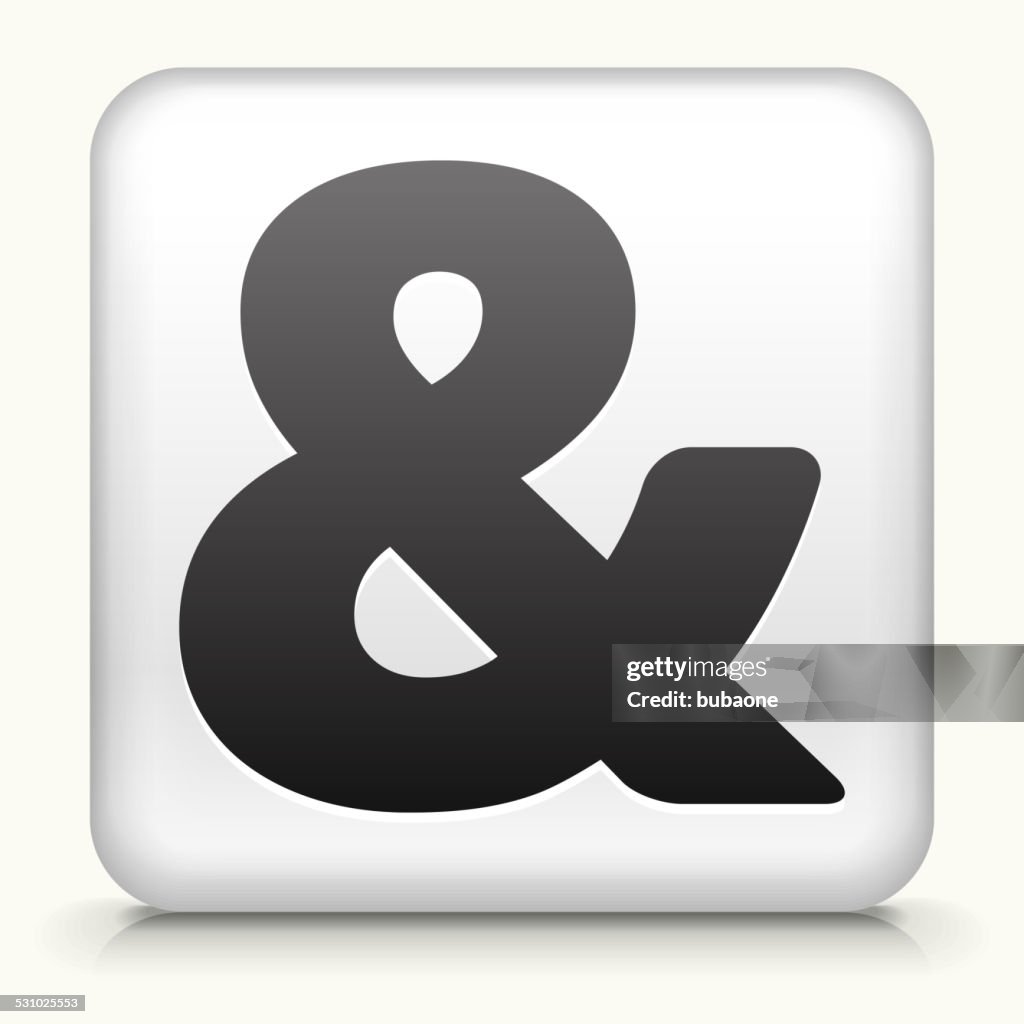 Button With Sign Square Button With Sign High-Res Vector Graphic - Getty Images