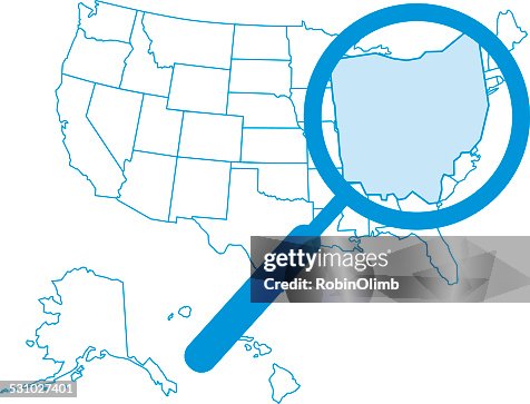 Ohio Magnify Magnify Ohio Map High-Res Vector Graphic - Getty Images