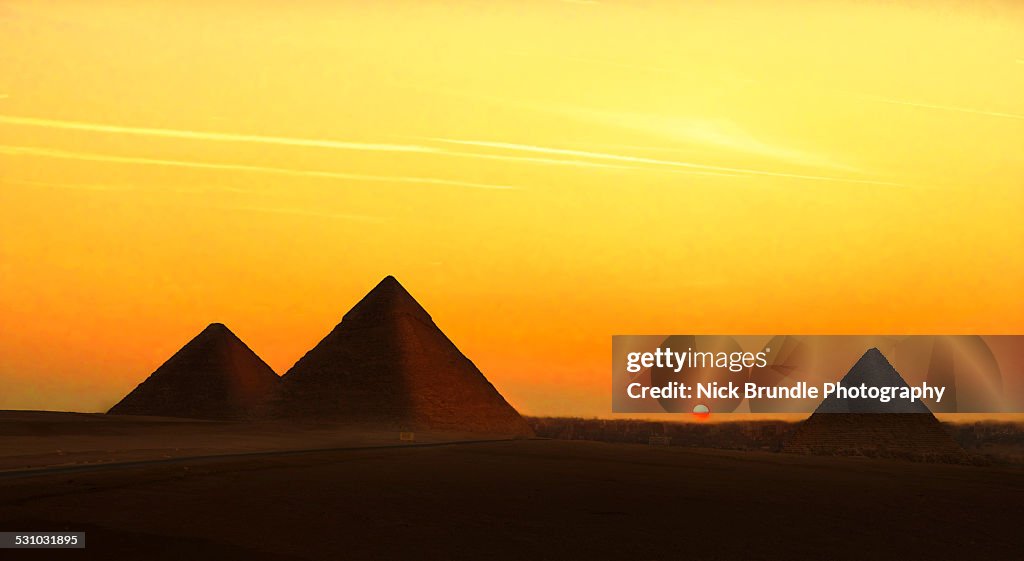 Wonders Of The Ancient World, Giza, Egypt.
