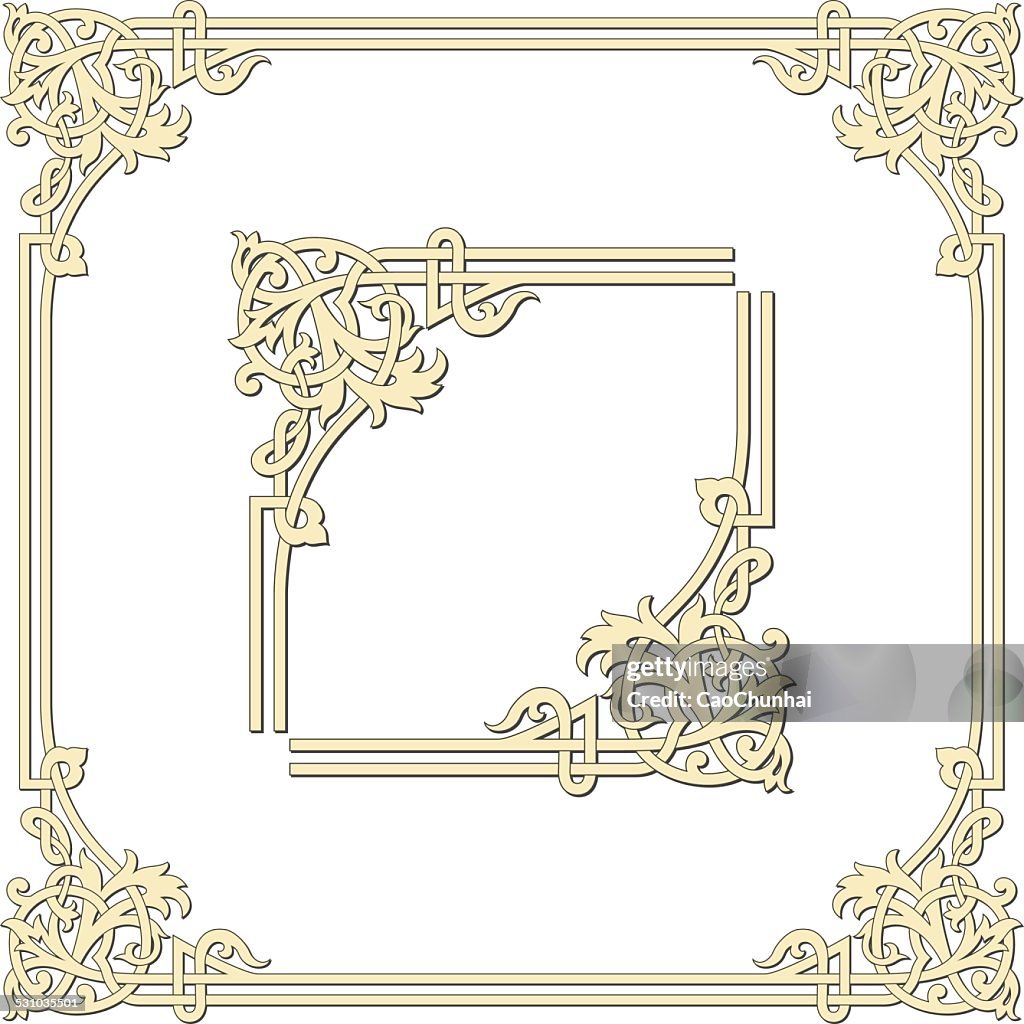 Simple Medieval Frames Frames Of Medieval Style High-Res Vector Graphic - Getty Images