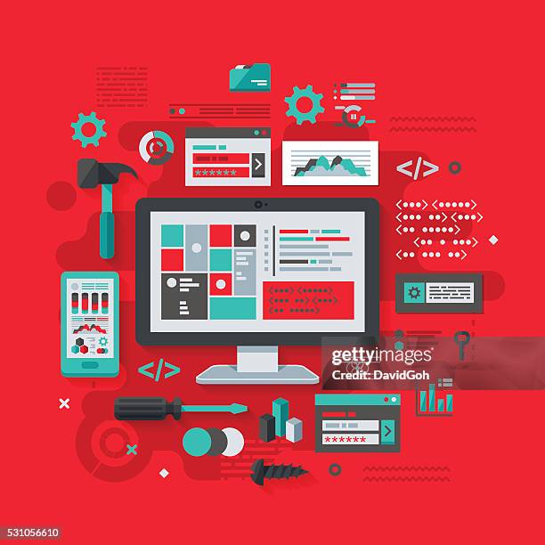 Programming Flat Design Concept High-Res Vector Graphic - Getty Images