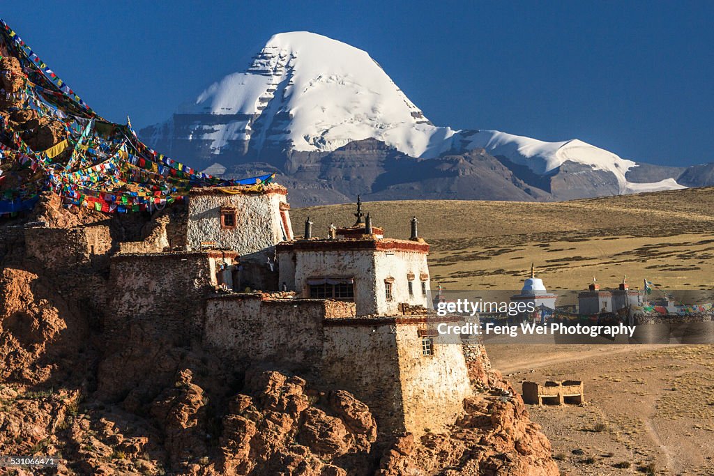 Chiu Gompa and Mount Kailash, Tibet