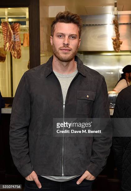 Rick Edwards attends the Whistles first dedicated menswear store launch party>> on May 12, 2016 in London, England.