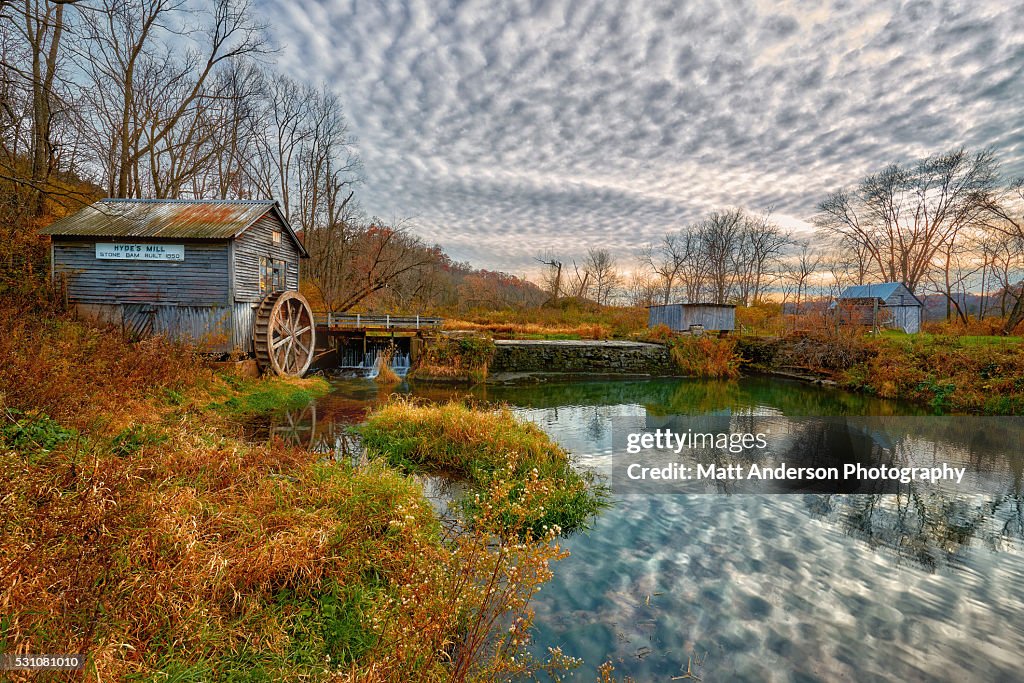 Fall Colours Mill Hydes Mill In Fall Colors High-Res Stock Photo - Getty Images