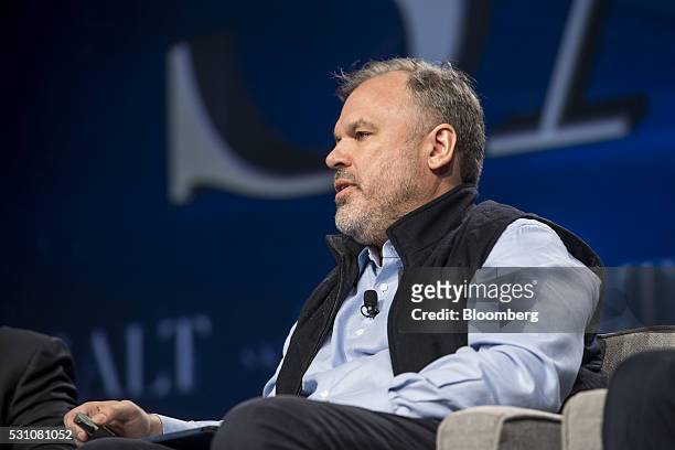 John Burbank, founder and chief investment officer at Passport Capital, speaks during the Skybridge Alternatives conference in Las Vegas, Nevada,...