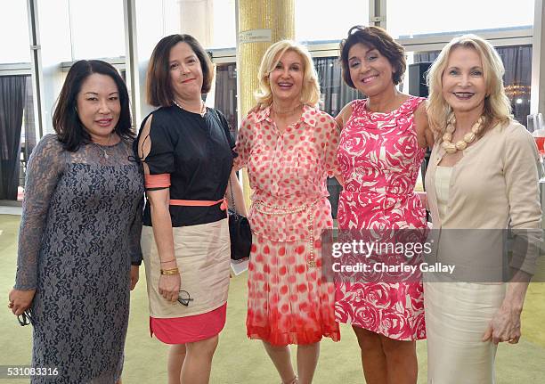 Guests attend the Blue Ribbon of the Los Angeles Music Center to honor Princess Charlene of Monaco at Grand Hall at the Dorothy Chandler Pavililon on...