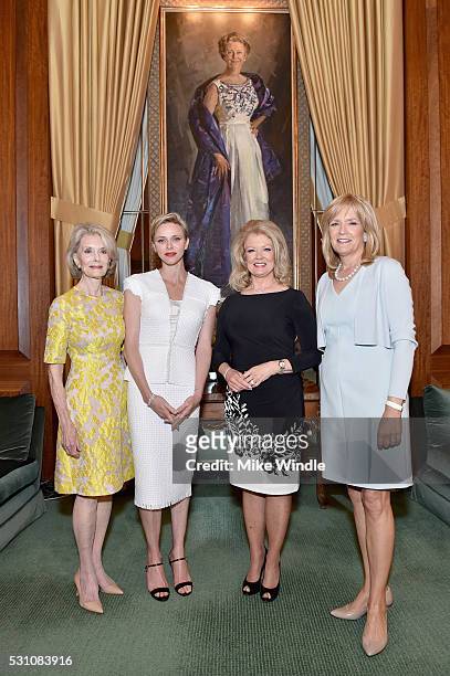 Event Co-chair Constance Towers Gavin, Her Serene Highness Princess Charlene of Monaco, Tv personality Mary Hart and President of The Blue Ribbon,...