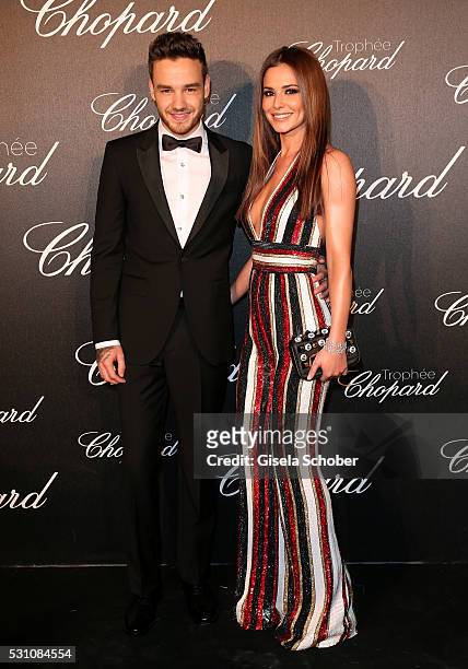 Cheryl Cole and Liam Payne arrive at the Chopard Trophy Ceremony at the annual 69th Cannes Film Festival at Hotel Martinez on May 12, 2016 in Cannes,...
