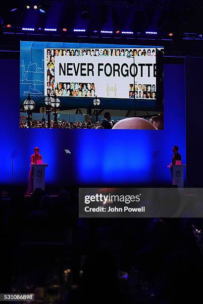 Margaret Aspinall at the Liverpool FC End of Season Awards at The Exhibition Centre on May 12, 2016 in Liverpool, England.