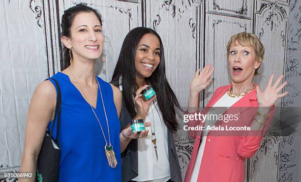 Jess Edelstein, Sarah Ribner, and Businesswoman and Investor Barbara Corcoran attend "Shark Tank" and "Beyond the Tank" at AOL Studios In New York on...