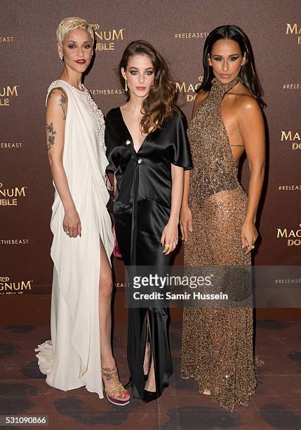 Marisa dos Reis Nunes also known as Mariza, Victoria Guerra and Rita Pereira attend the Magnum Doubles Party at the annual 69th Cannes Film Festival...