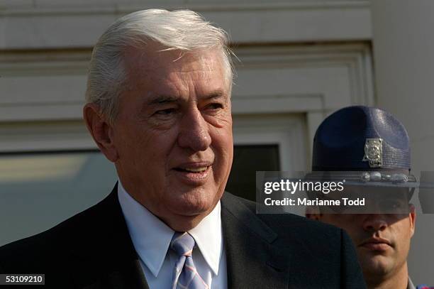 Circuit Court Judge Marcus Gordon leaves the Neshoba County Courthouse after a day of a Edgar Ray Killen murder trial on June 20, 2005 in...