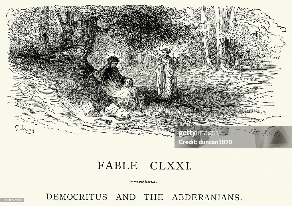 La Fontaine's Fables - Democritus and the Abderanians