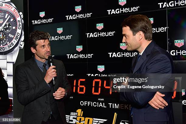 Patrick Dempsey and TAG Heuer USA CEO Kilian Muller attend the TAG Heuer At TimeCrafters NYC 2016 on May 12, 2016 in New York City.