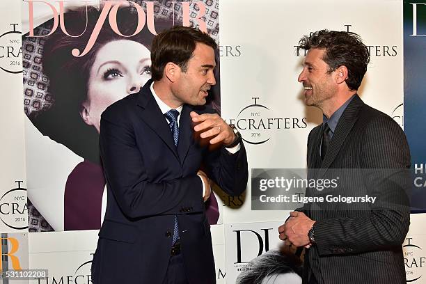 Heuer USA CEO Kilian Muller and Patrick Dempsey attend the TAG Heuer At TimeCrafters NYC 2016 on May 12, 2016 in New York City.